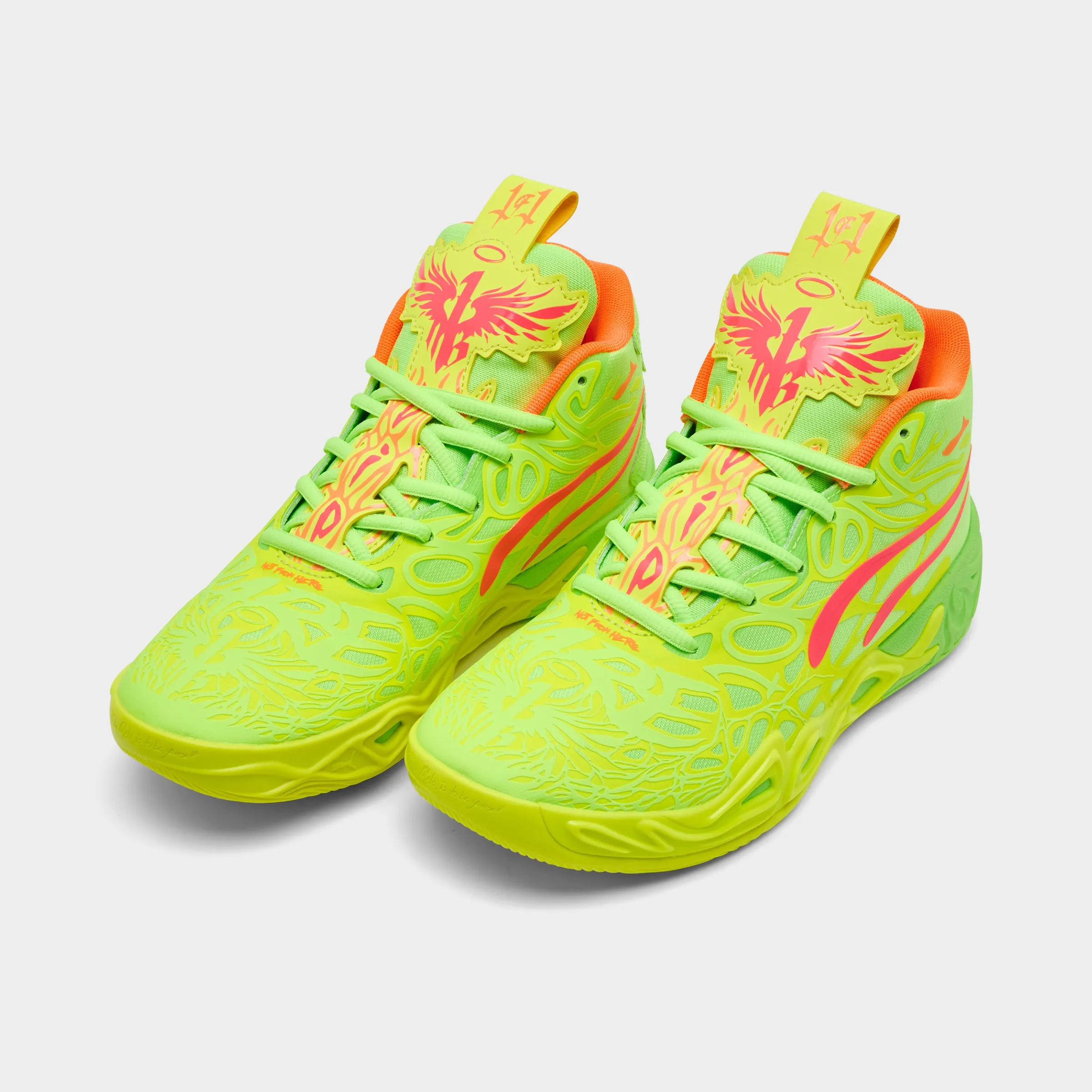 Puma x LaMelo Ball Juniors' MB.04 "Gem" Yellow Alert / Green Glare - Pink Alert Puma Shoes