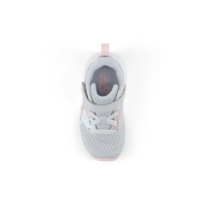 Rave Run v2 Bungee Lace with Top Strap -Bright Sky with Granite and Rose Sugar - Toddlers
