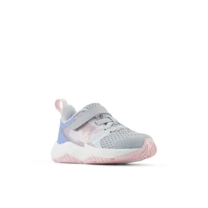 Rave Run v2 Bungee Lace with Top Strap -Bright Sky with Granite and Rose Sugar - Toddlers
