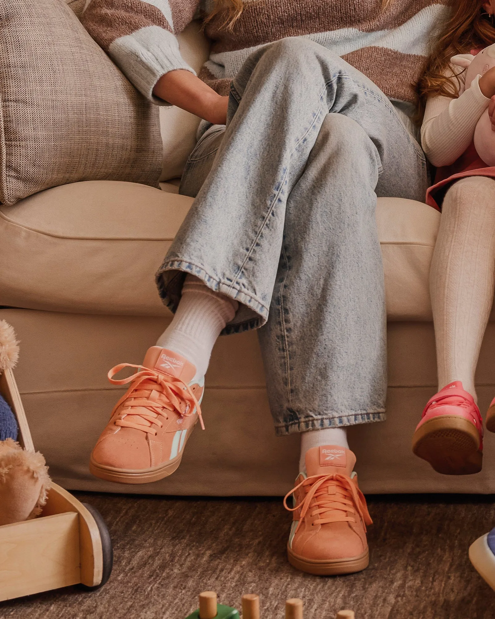 Reebok Court Retro Orange/Glitchaqua/Gum