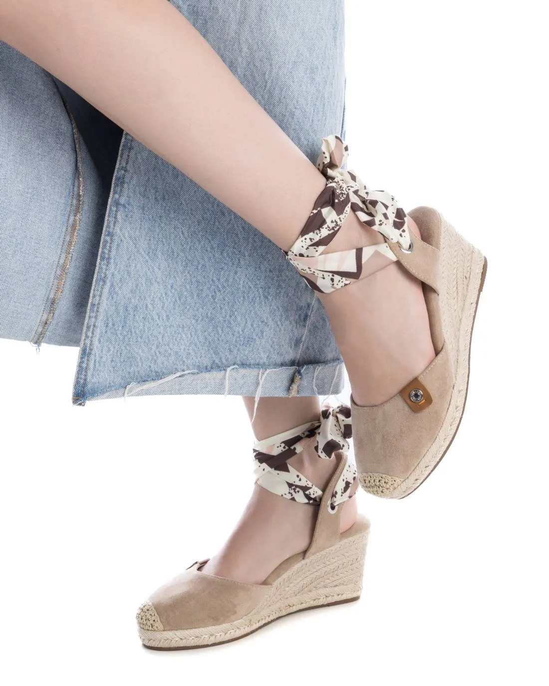 Refresh Women's Espadrilles With Wide Ribbon Laces