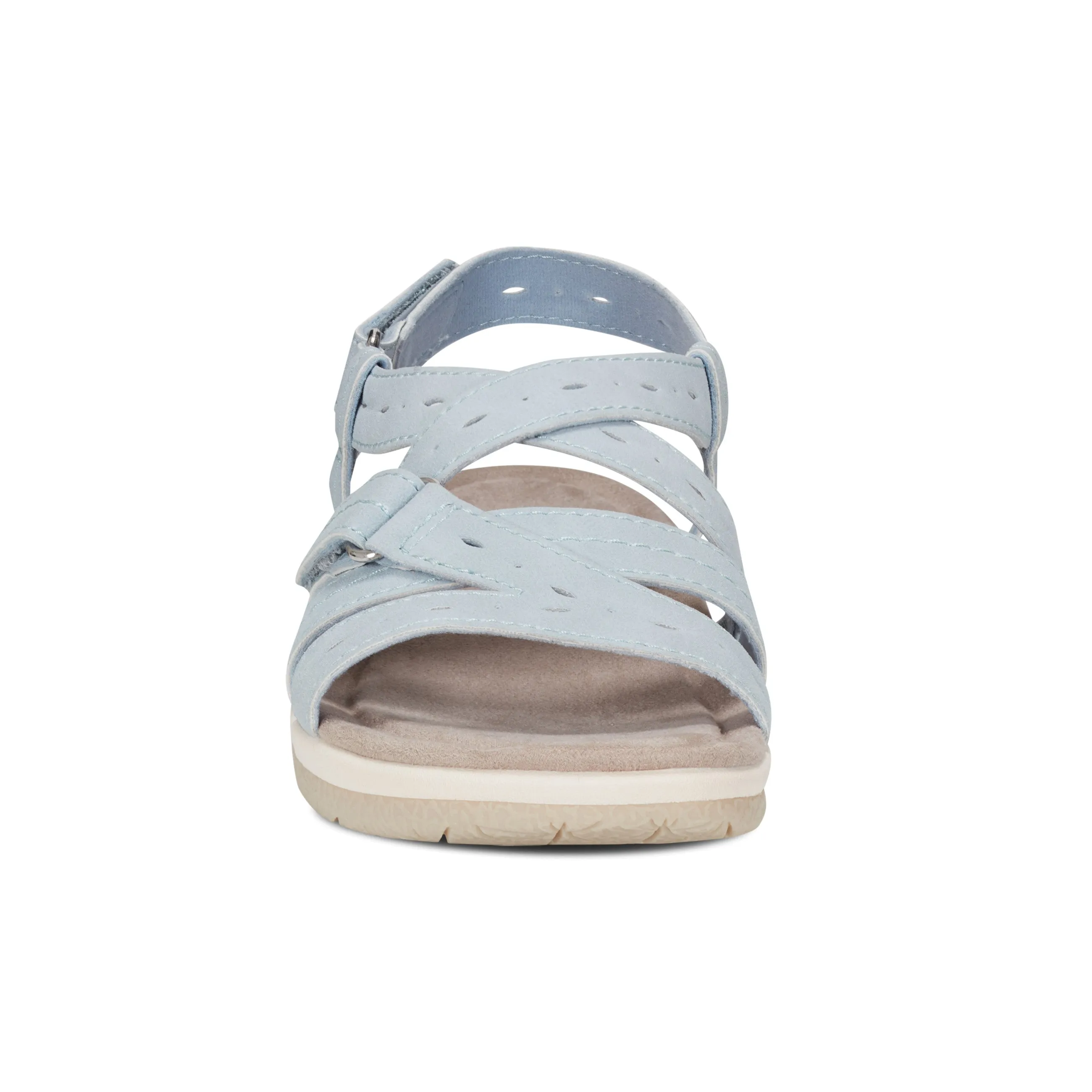 Samsin Round Toe Strappy Casual Flat Sandals