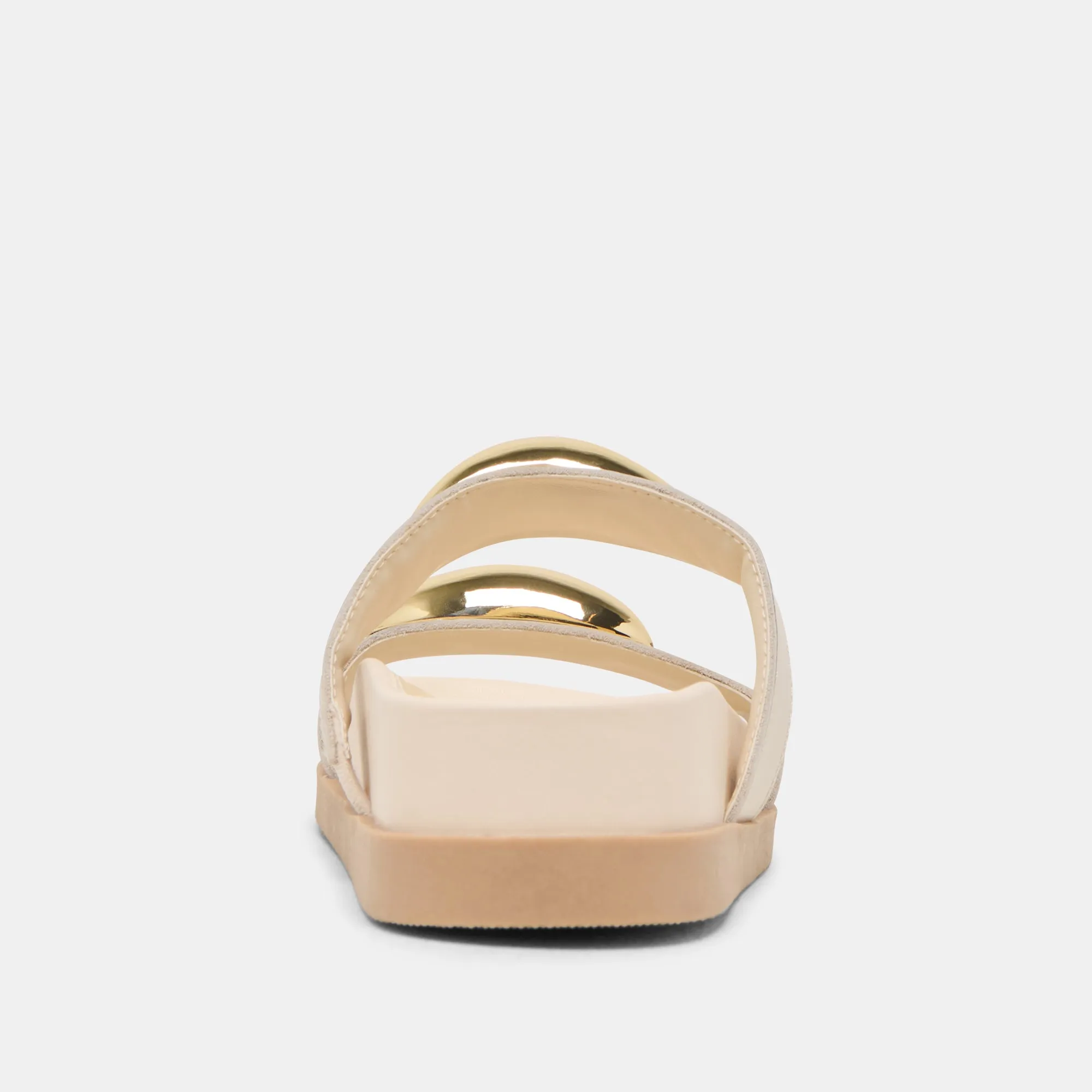 SATINE SANDALS BONE LEATHER