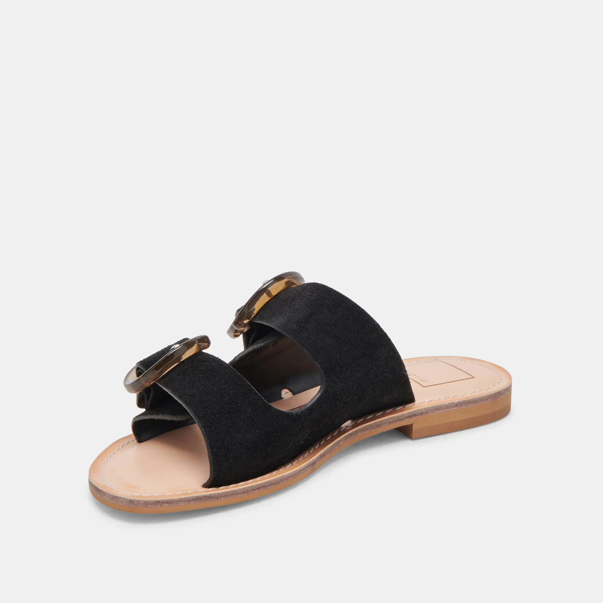 SECILY SANDALS ONYX SUEDE
