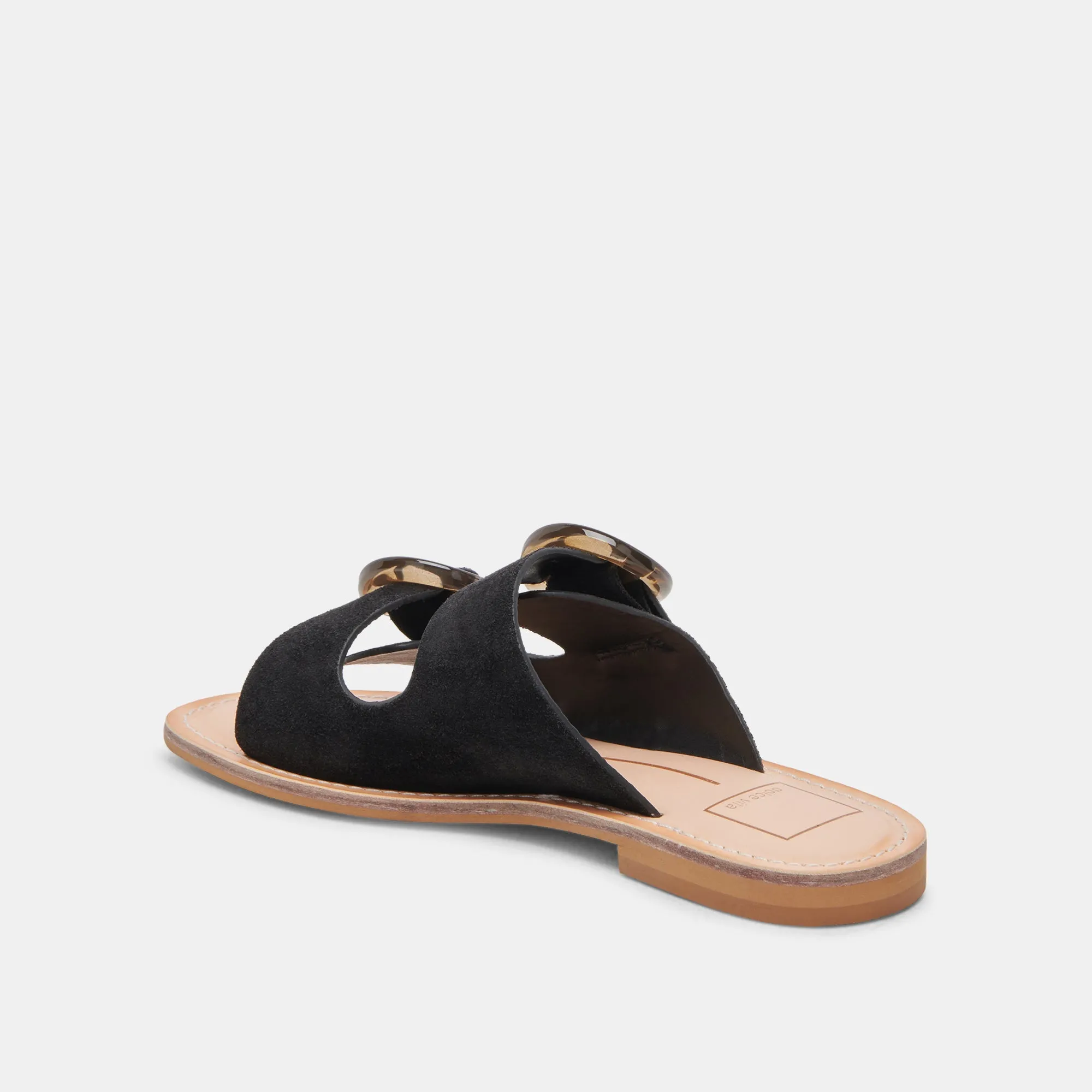 SECILY SANDALS ONYX SUEDE