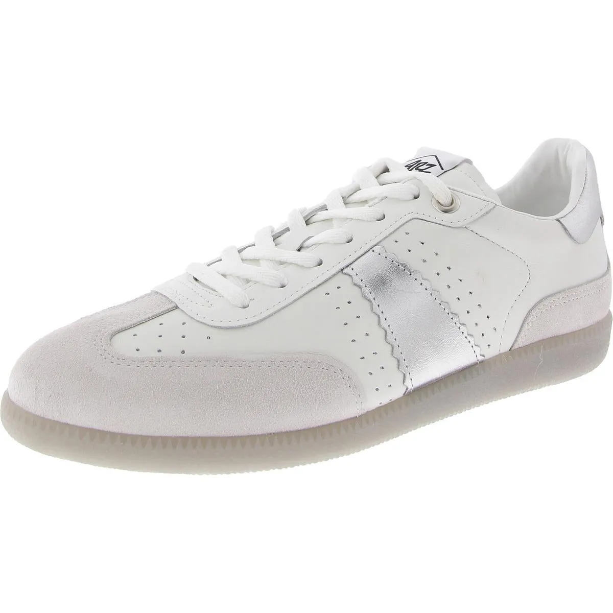 Shelby Womens Mixed Media Lace-Up Casual And Fashion Sneakers