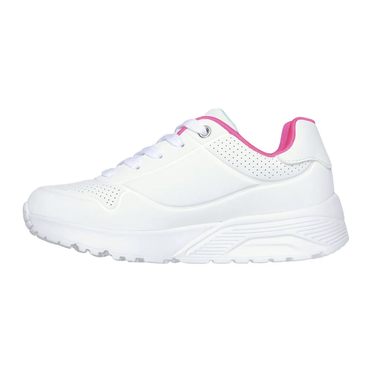 Skechers Girl's (Preschool) 310391LWMN Street Uno Lite - My Drip White/Multi