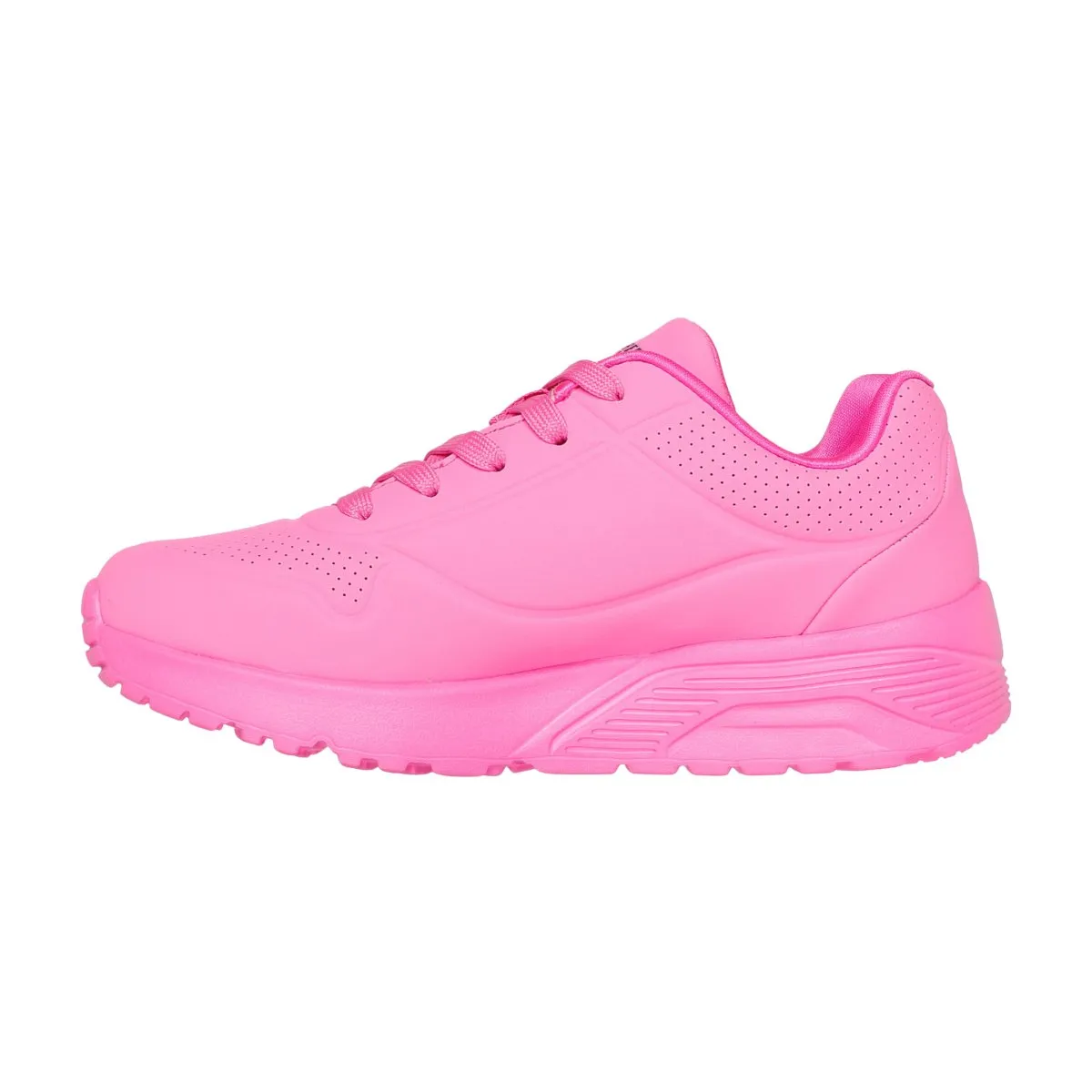 Skechers Girl's (Preschool) 314067LHPMT Skechers x JGoldcrown: Uno Lite - Metallic Love Hot Pink/Multi