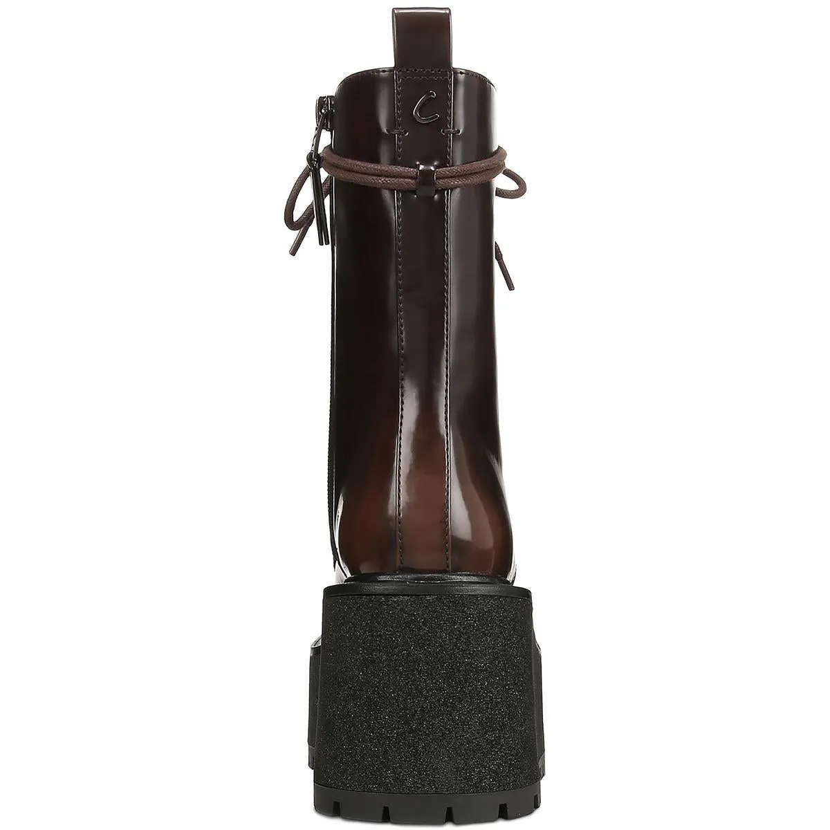 SLATER Womens Faux Leather Casual Combat & Lace-up Boots