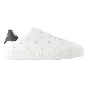 Sneakers - Versace - Leather - White