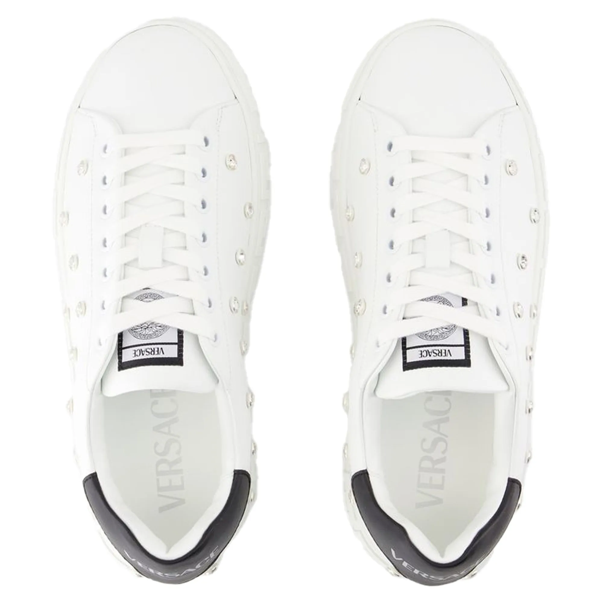 Sneakers - Versace - Leather - White