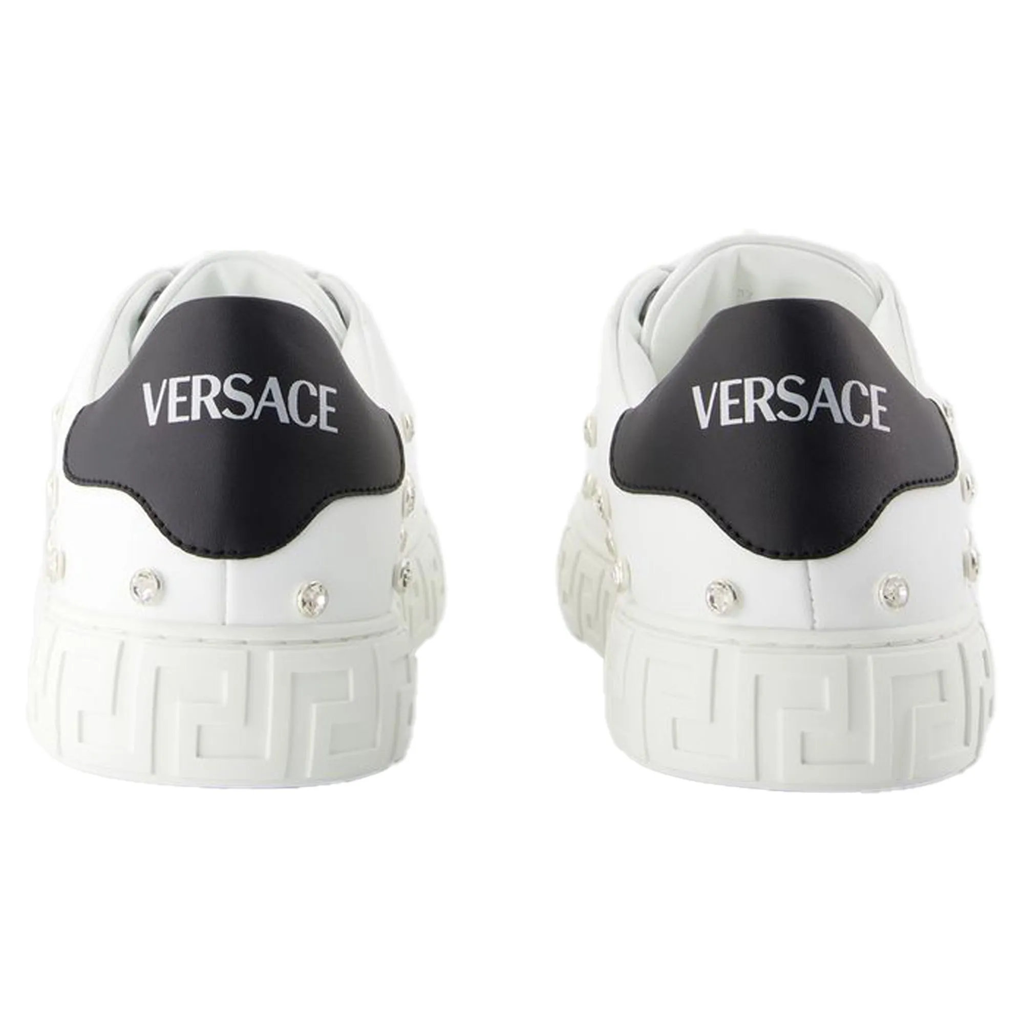Sneakers - Versace - Leather - White