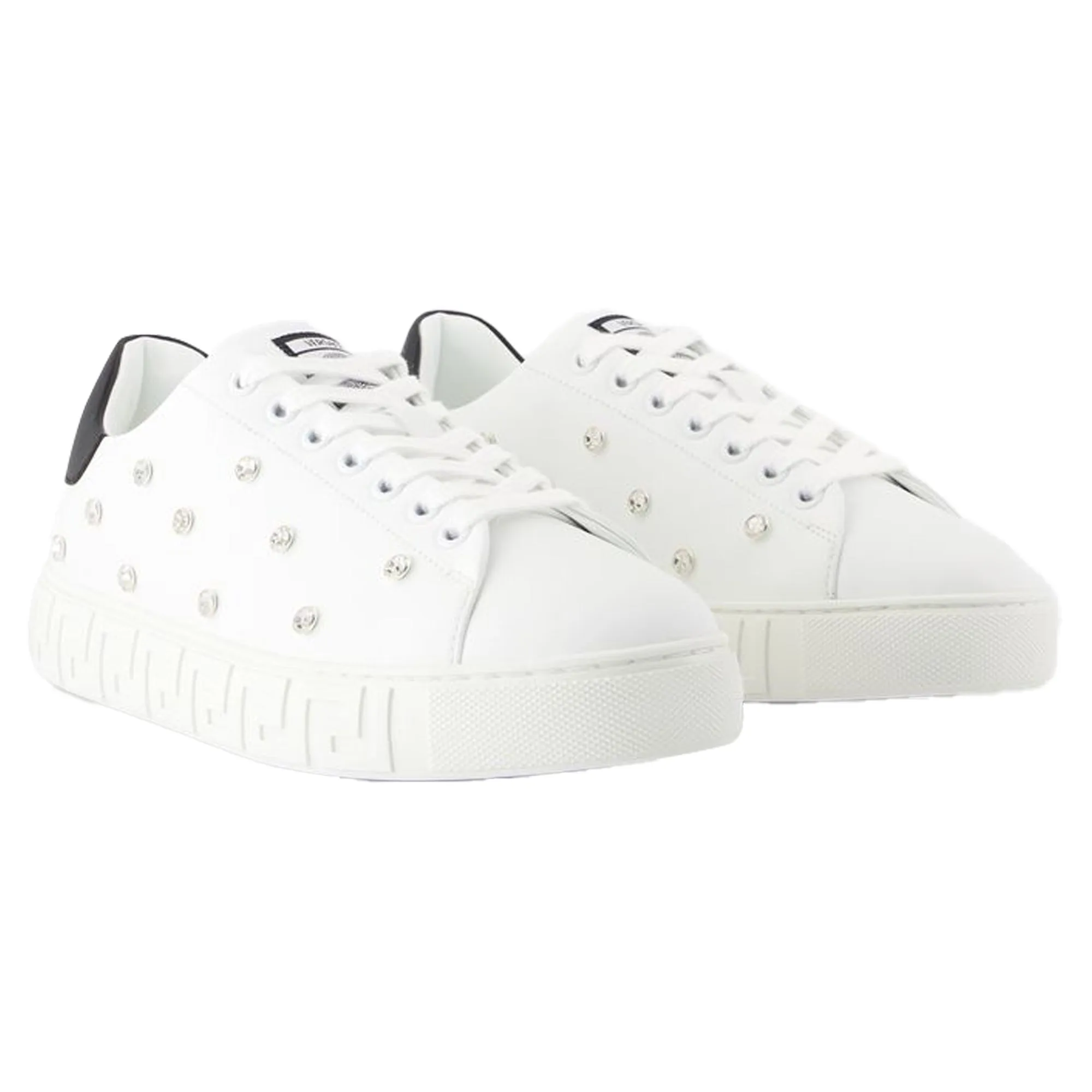 Sneakers - Versace - Leather - White