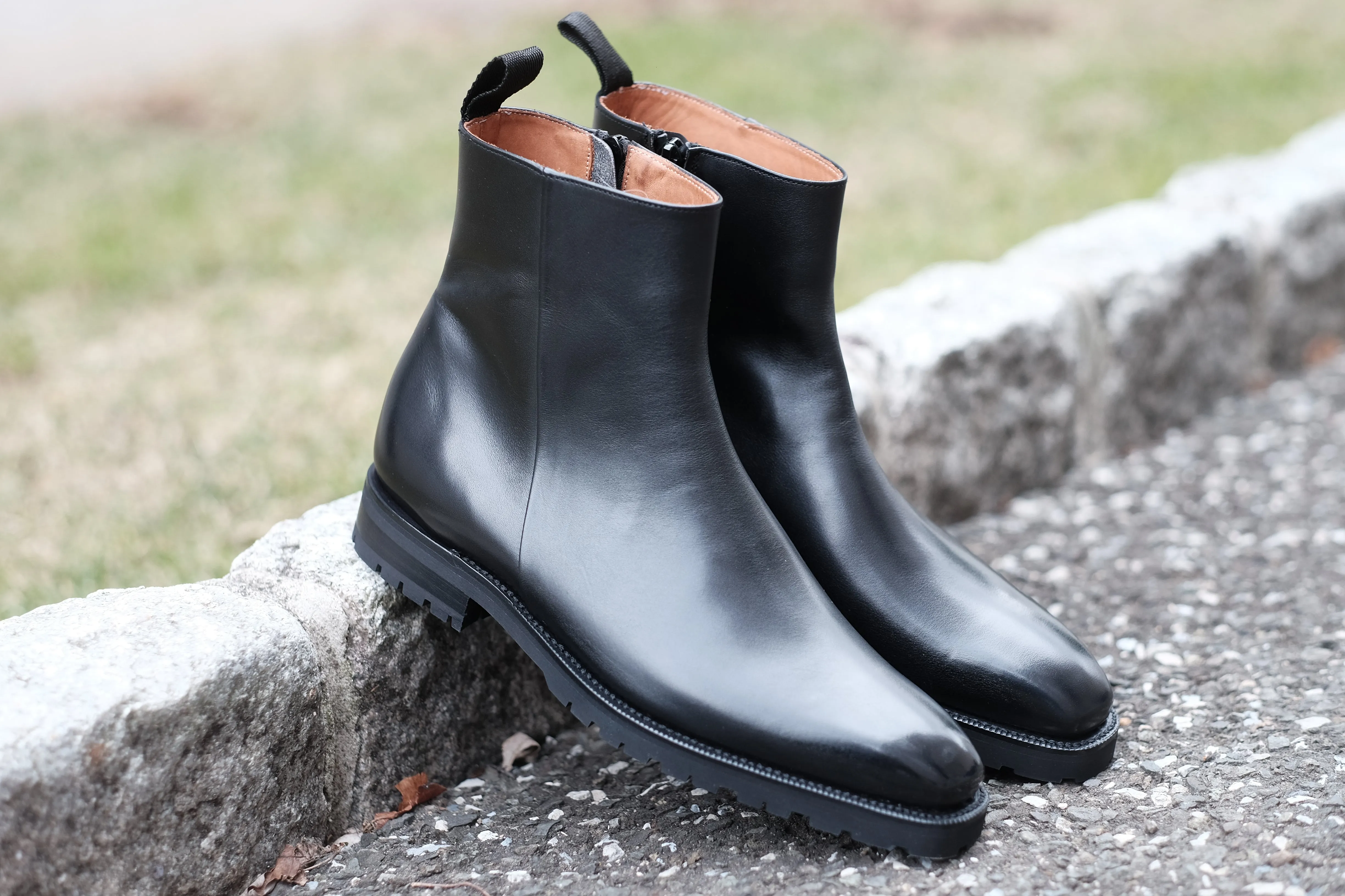 Southcenter - MTO - Black Calf - MGF Last - Commando Sole