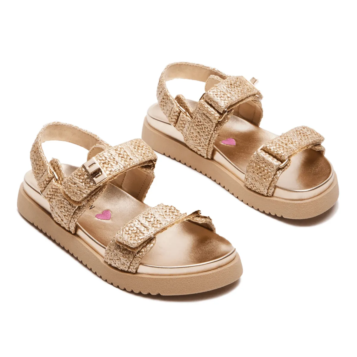 Steve Madden Girl's JMona Gold Multi