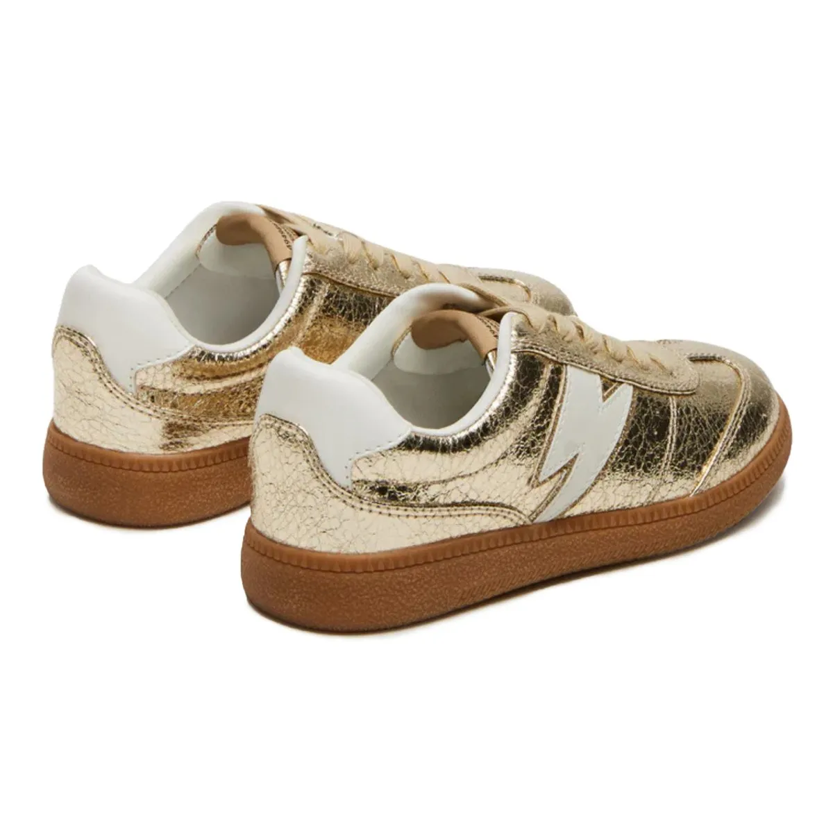 Steve Madden Girl's JTrio White/Gold