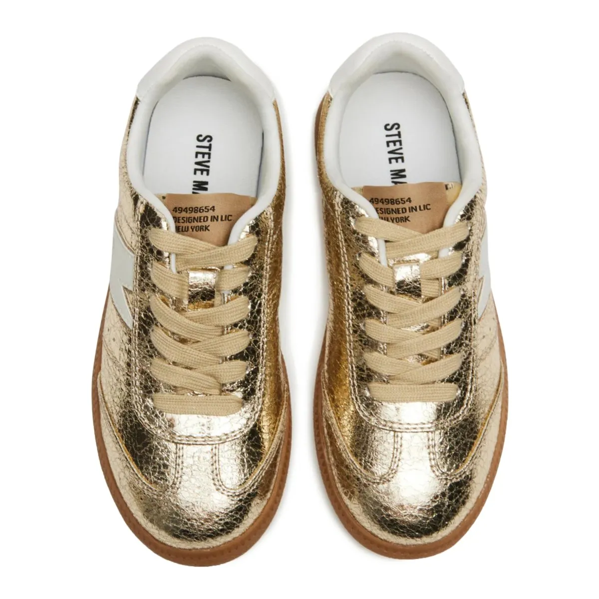 Steve Madden Girl's JTrio White/Gold