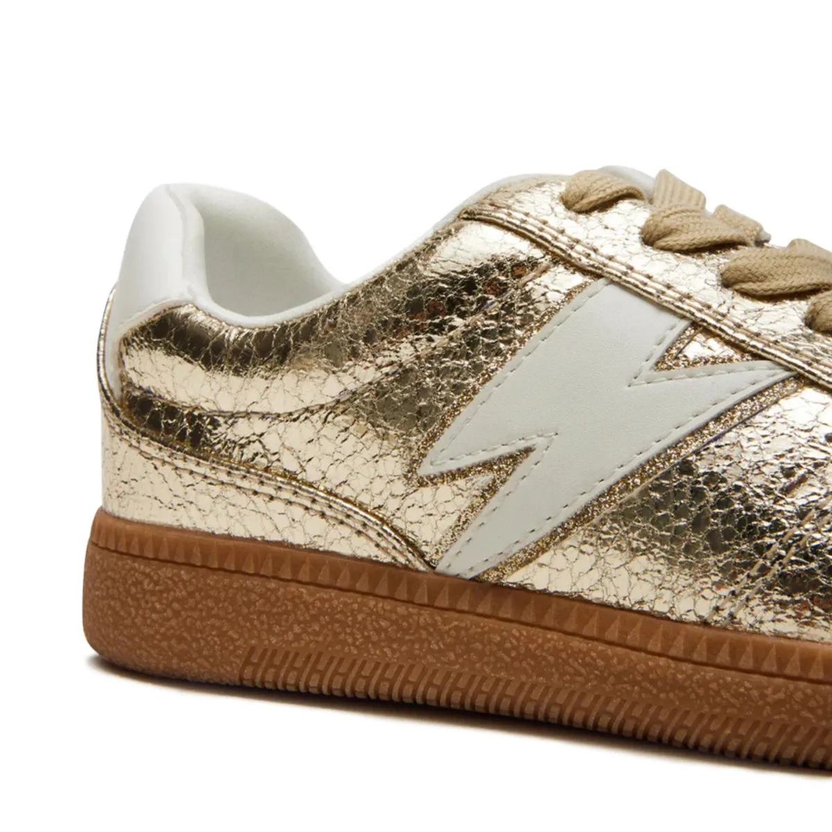 Steve Madden Girl's JTrio White/Gold