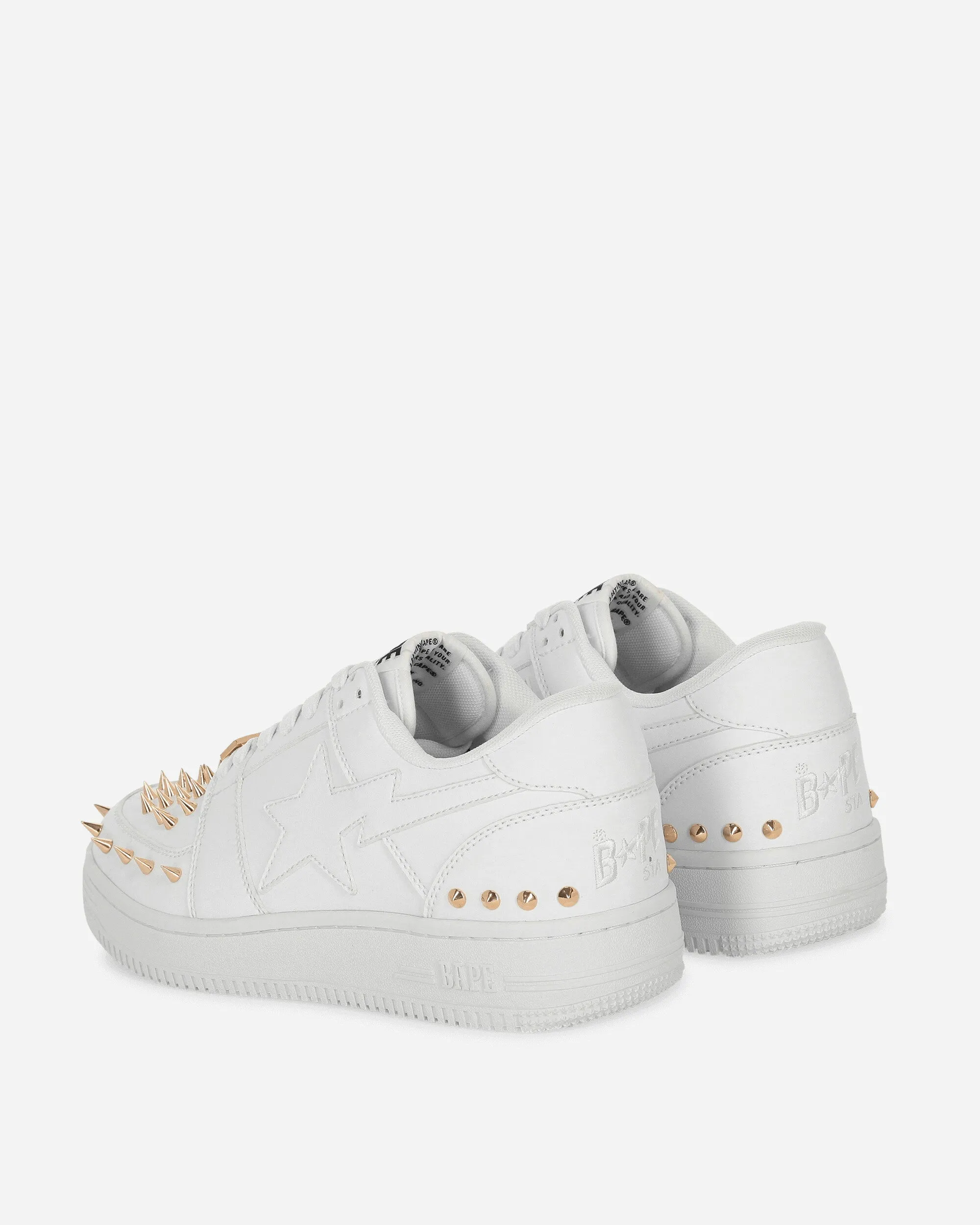Studded BAPE STA Low M1 Sneakers White