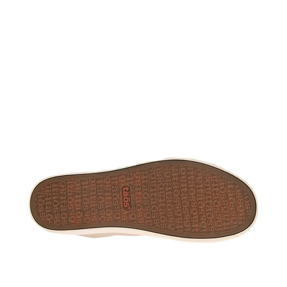 Taos Women's Plim Soul Lux Leather Sneaker in Oyster