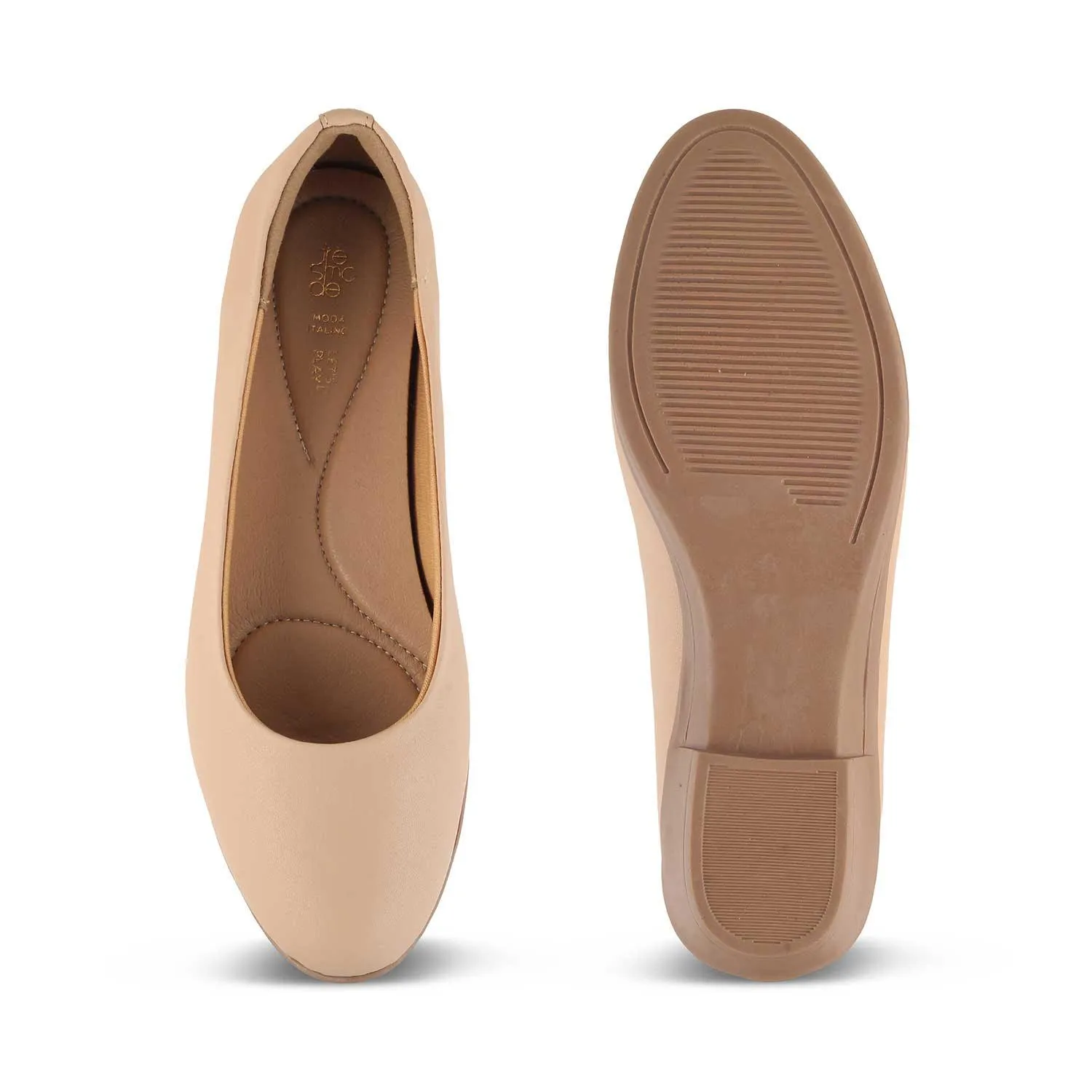 The Bolino Beige Women's Casual Ballerinas Tresmode
