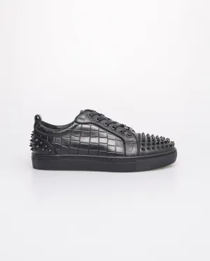 Tomaz C553A Men's Quilted Rebel Studded Sneakers