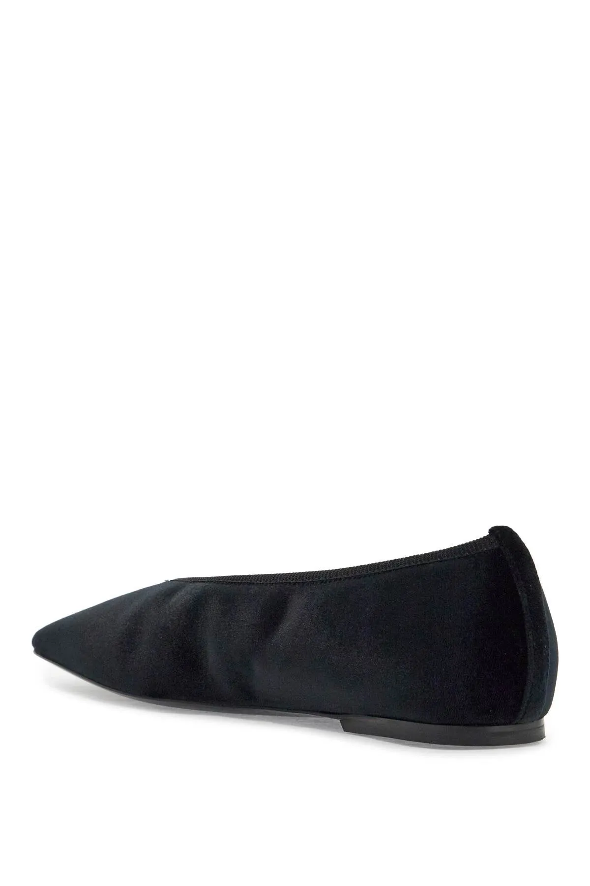 Toteme Women's  Velvet Ballerinas Made From Recycled Polyester With Elastic Trim