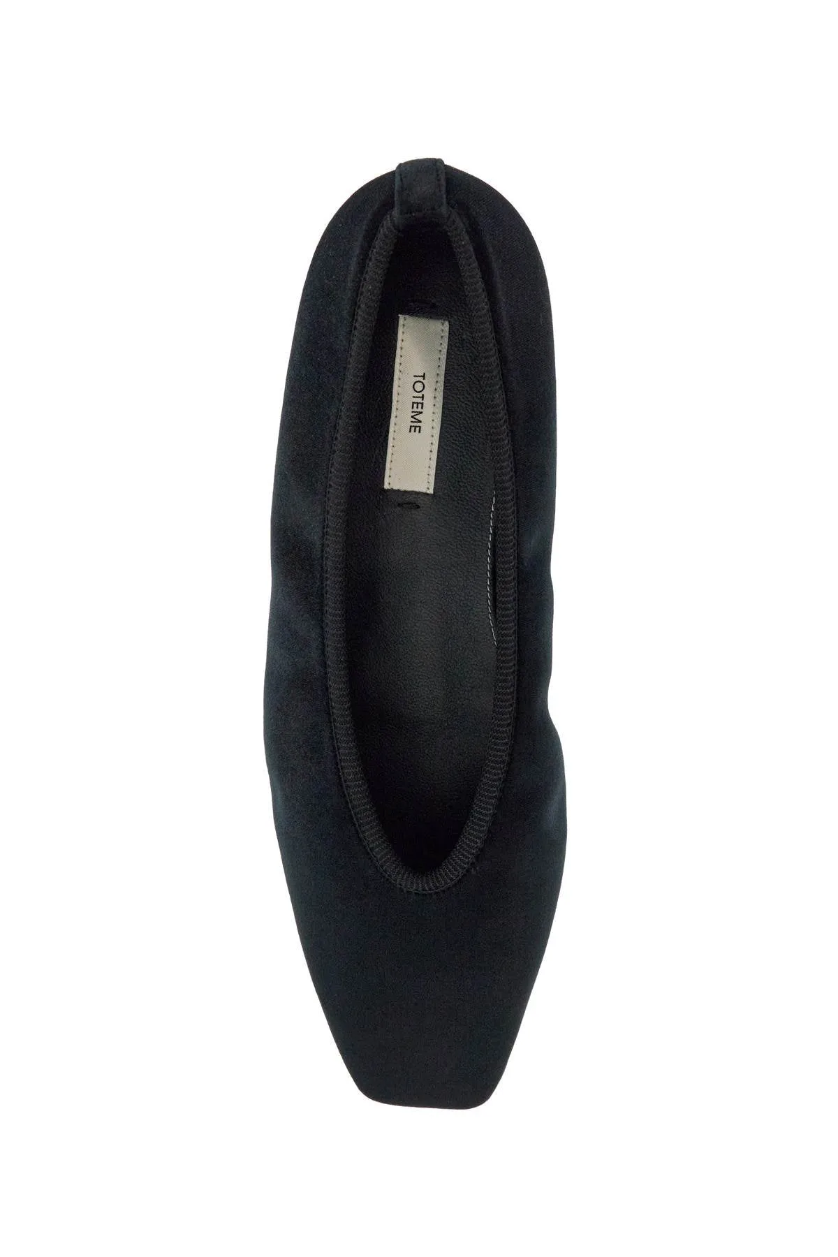 Toteme Women's  Velvet Ballerinas Made From Recycled Polyester With Elastic Trim
