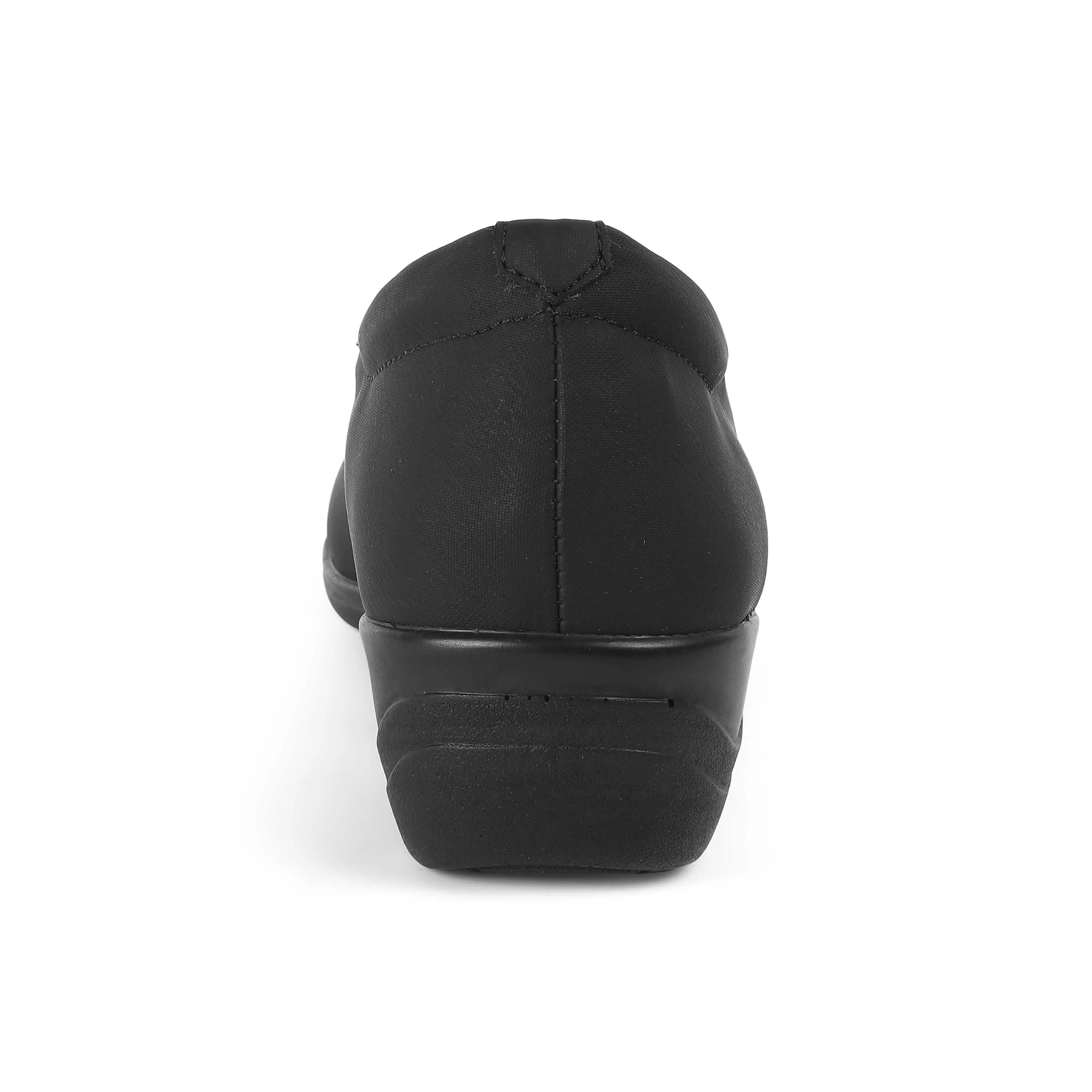 Tresmode Vallersso Black Women's Casual Wedge Ballerinas