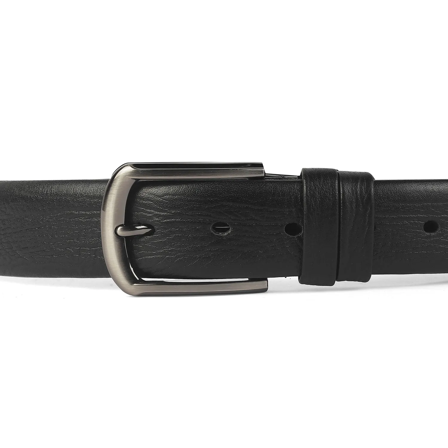 Tresmode Zer Black Men's Leather Belt