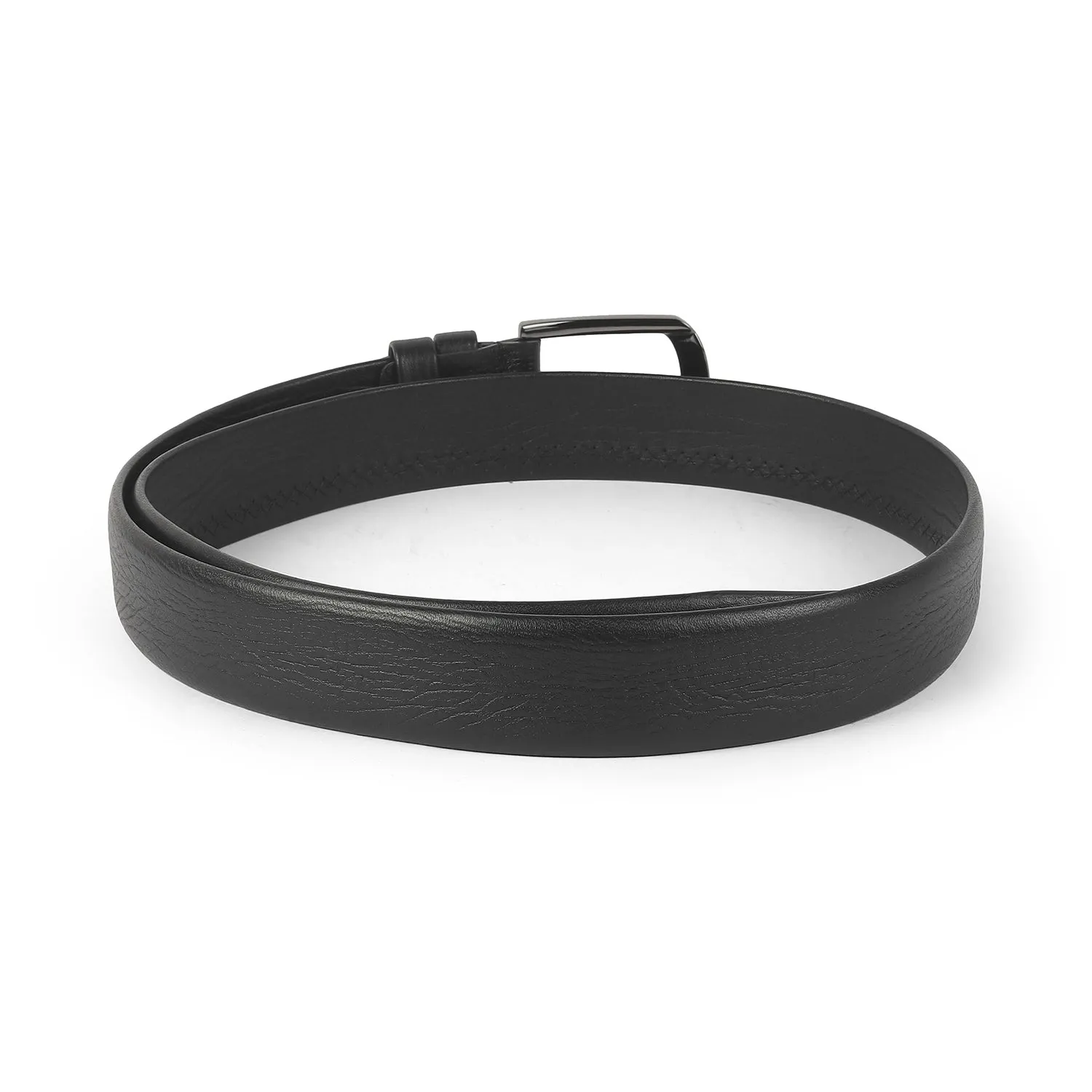 Tresmode Zer Black Men's Leather Belt
