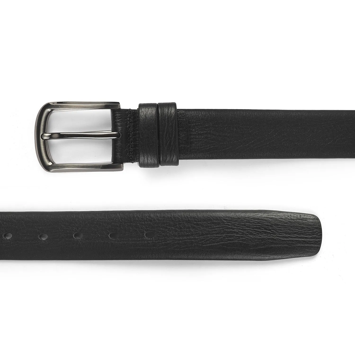 Tresmode Zer Black Men's Leather Belt