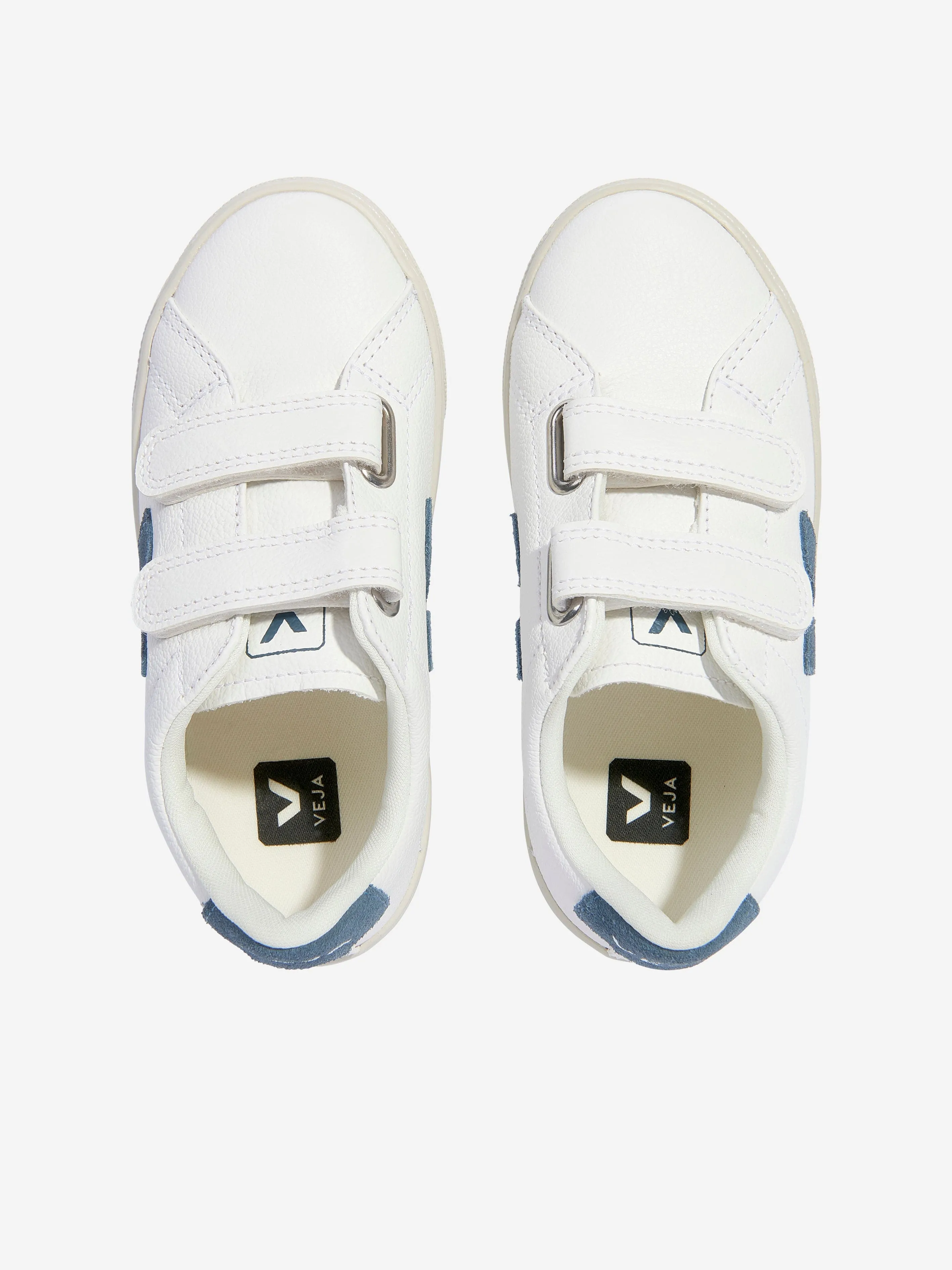 Veja Kids ChromeFree Leather Esplar Trainers in White