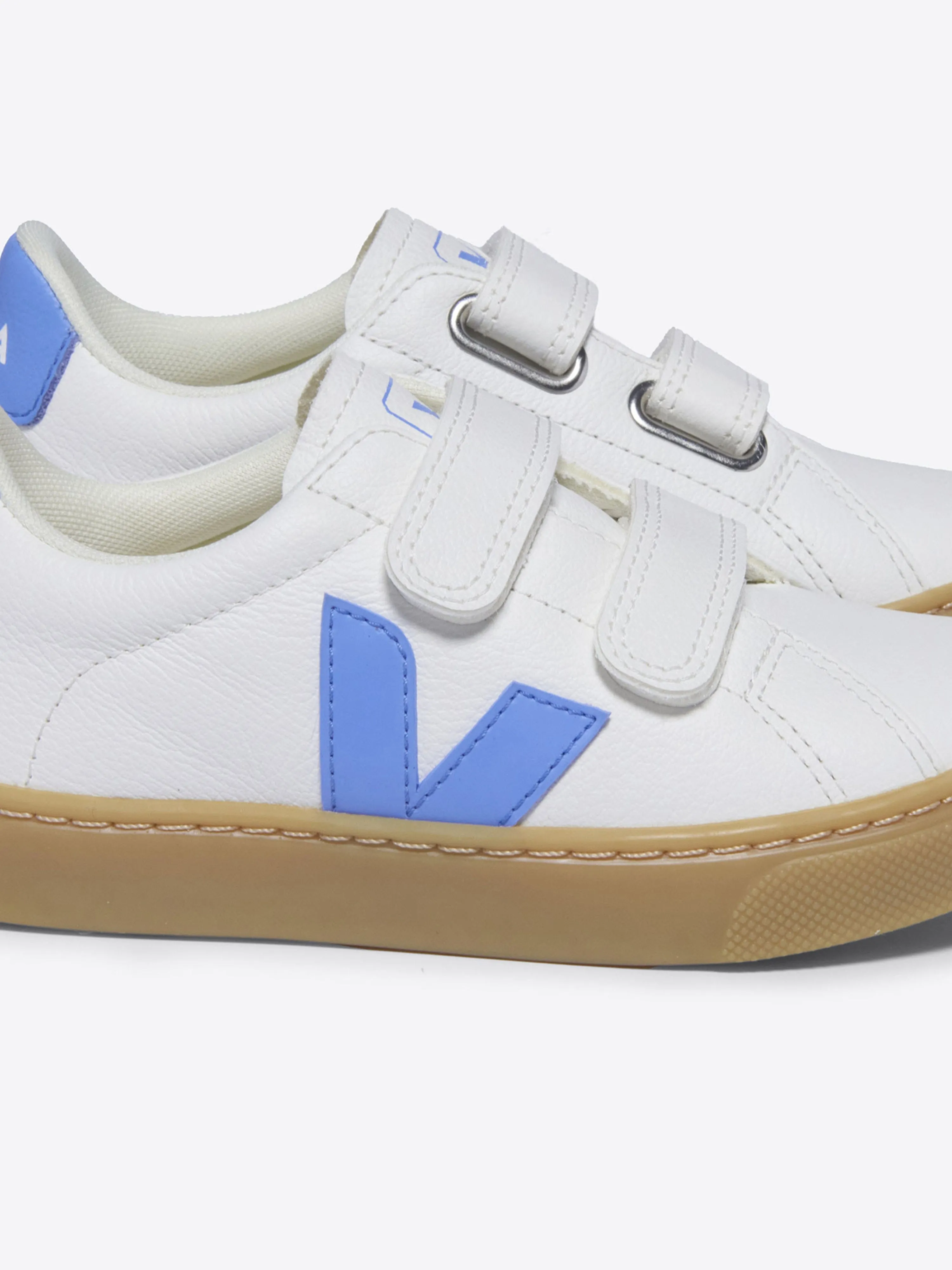 Veja Kids Esplar ChromeFree Leather Trainers in White