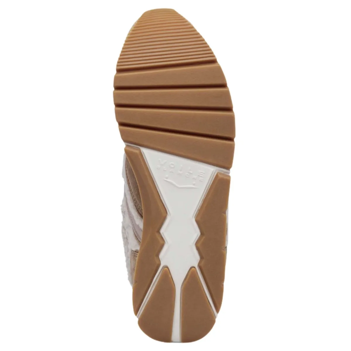 Voile Blanche Women's Julia Brown Suede/Beige Wool/Metallic