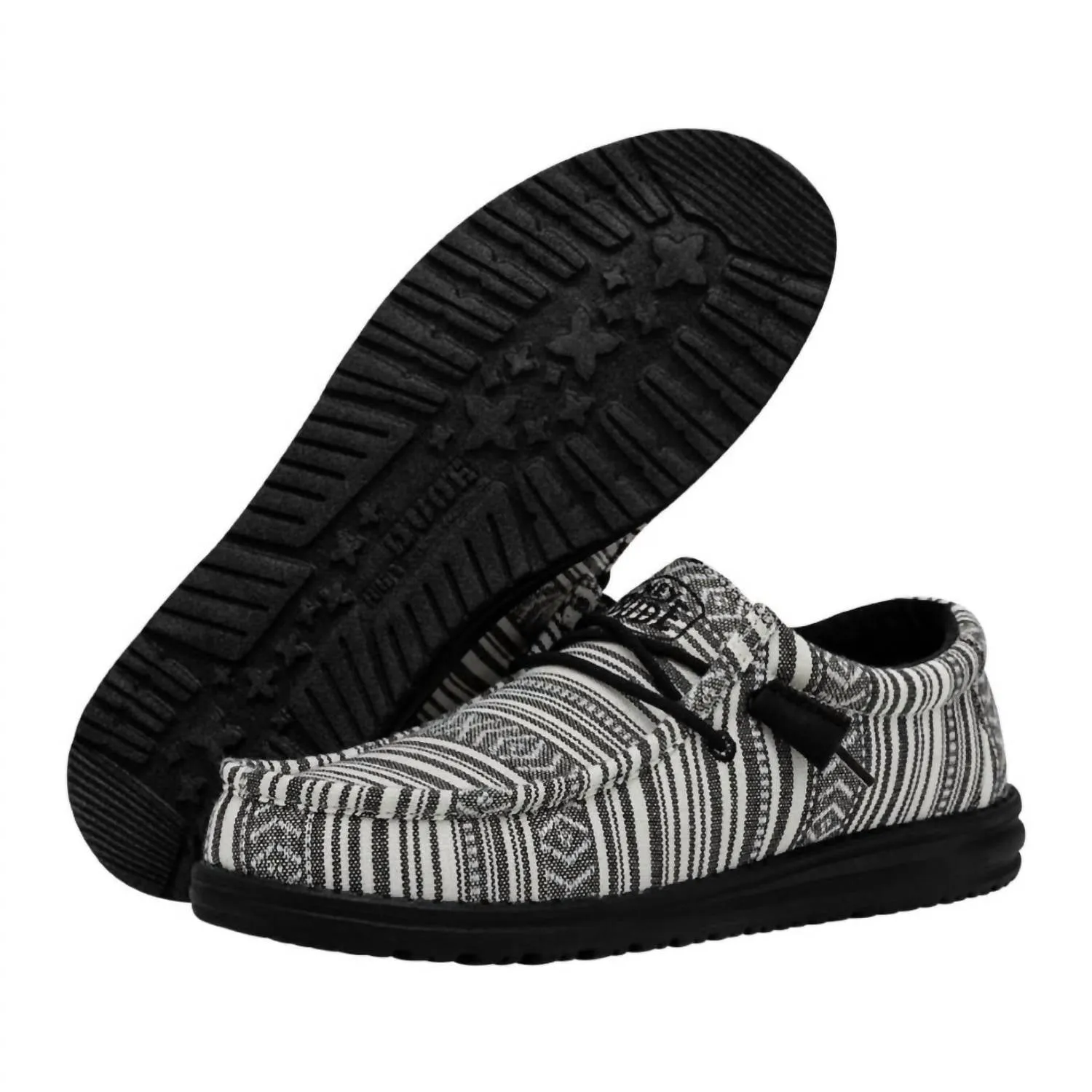 Wally Casual Shoe In Serape Black Gravel