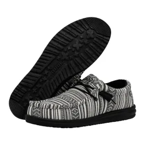 Wally Casual Shoe In Serape Black Gravel