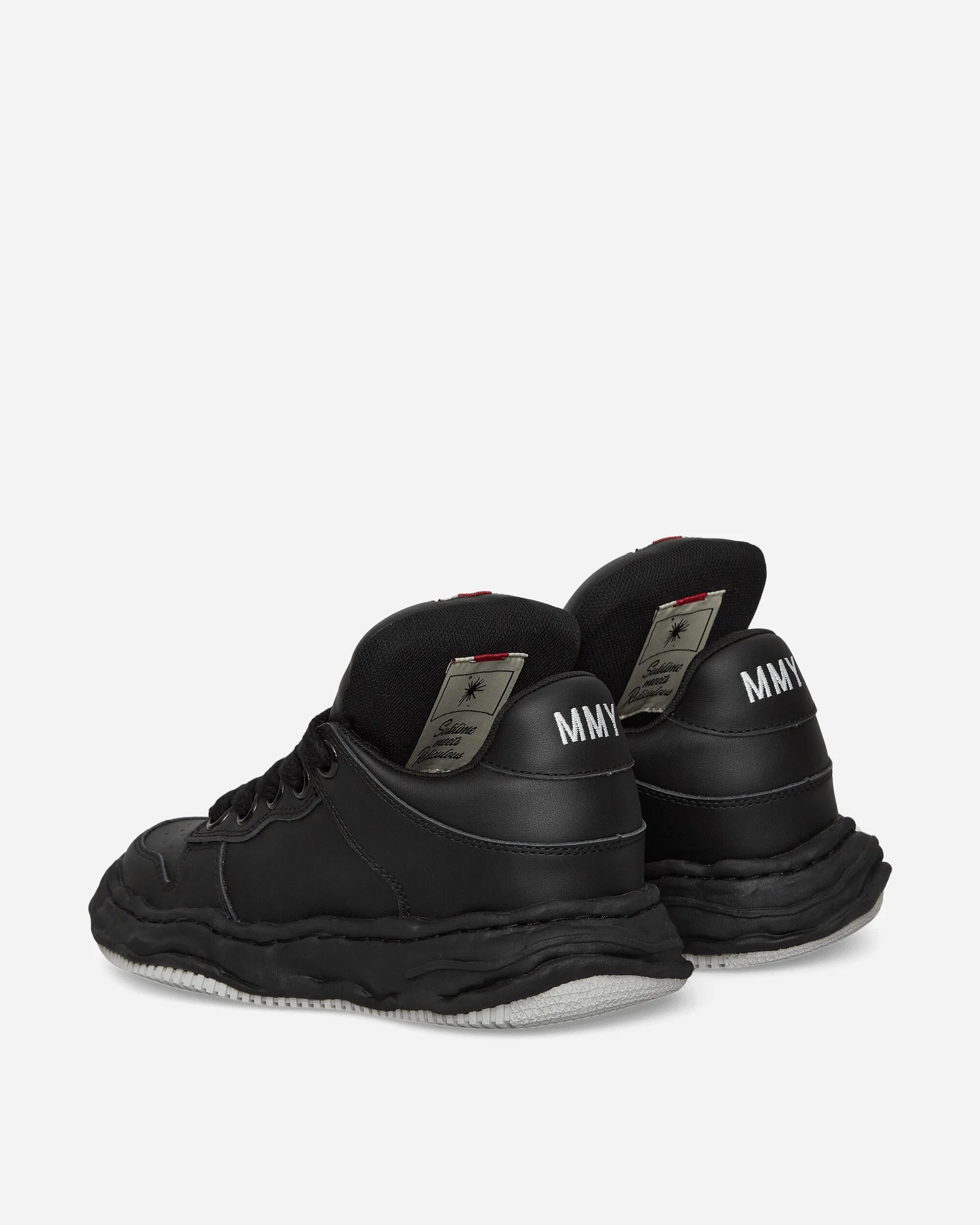 Wayne Puffer OG Sole Leather Low Sneakers Black