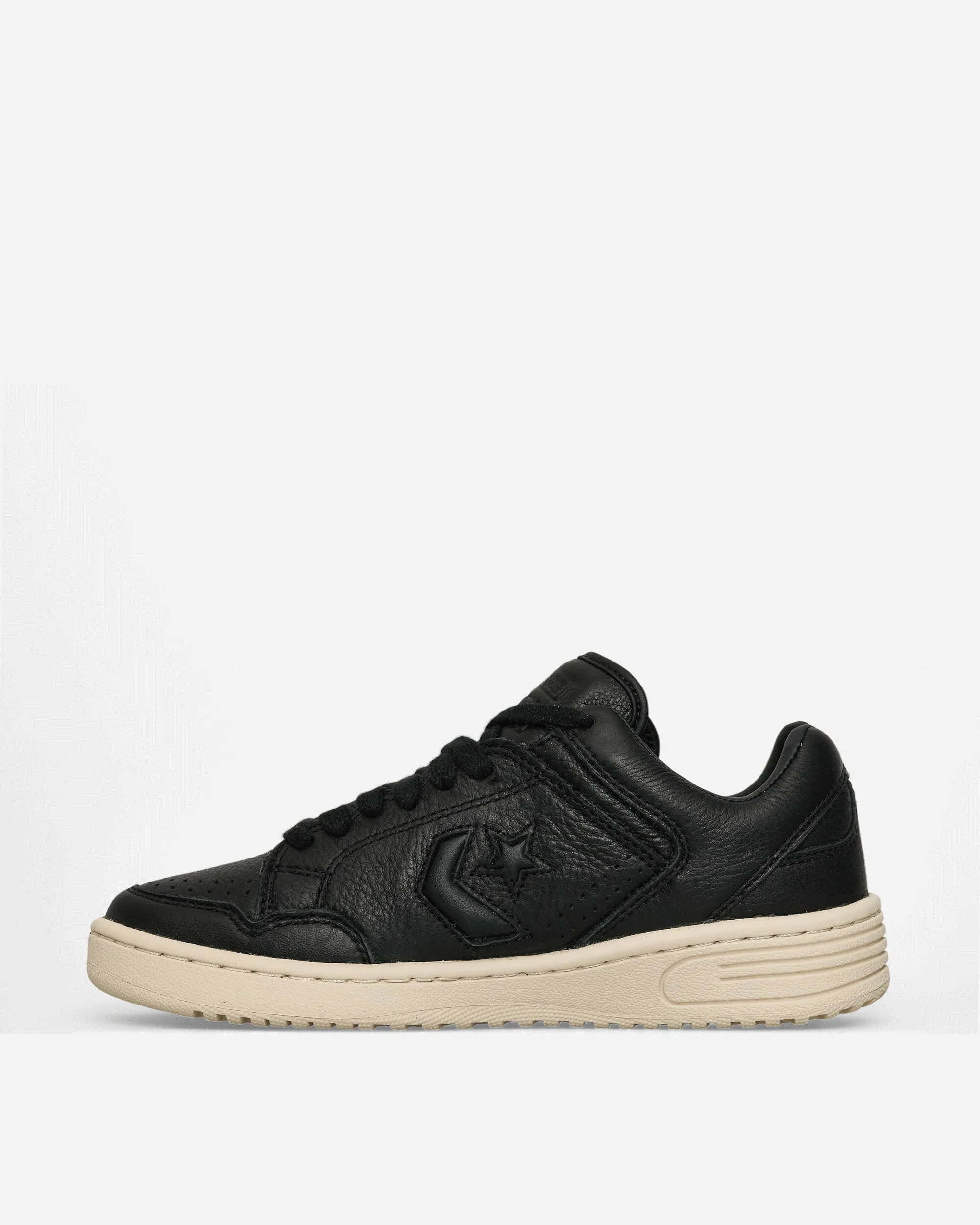 Weapon Leather Sneakers Black / Natural Ivory