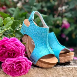 Women's Afternoon In Cuenca Wedges In Blue
