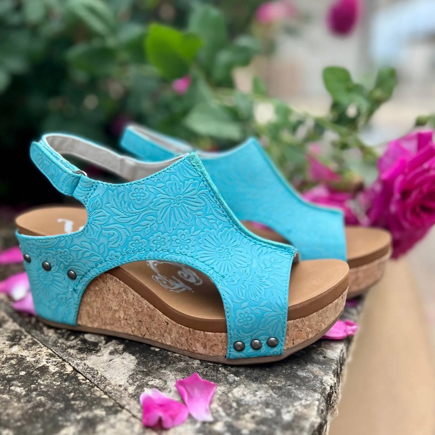 Women's Afternoon In Cuenca Wedges In Blue