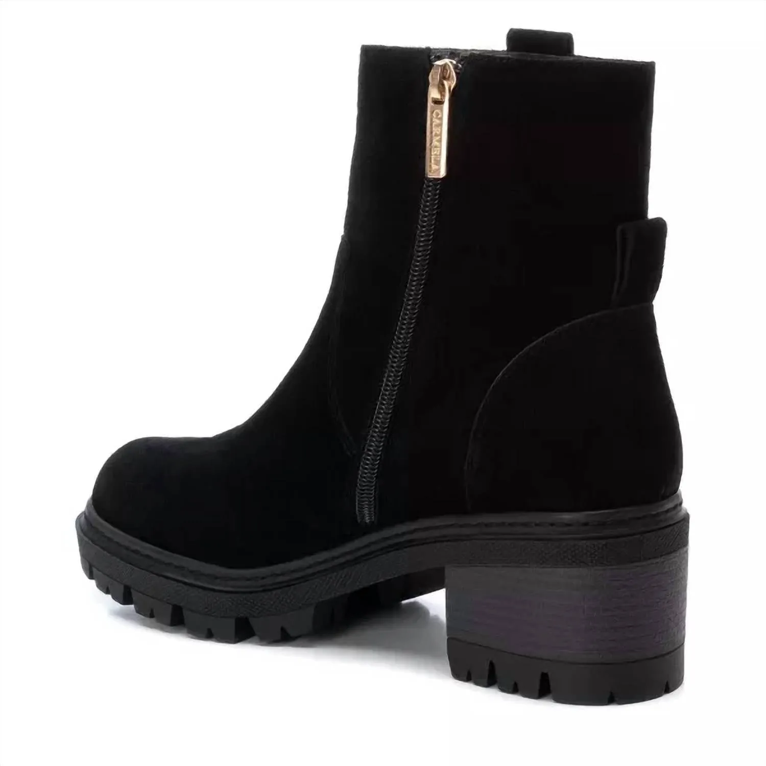 Women's Carmela Suede Booties In Black