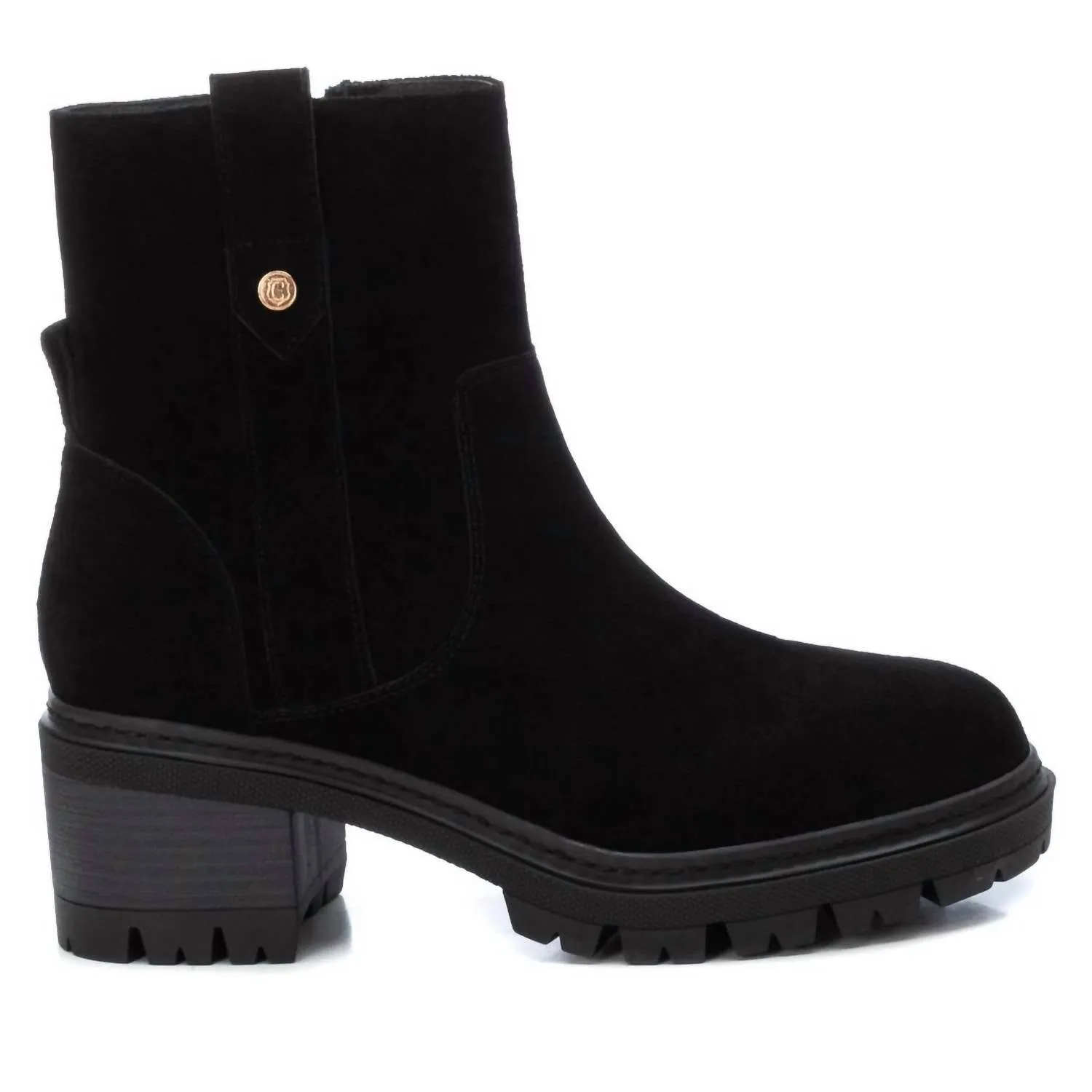 Women's Carmela Suede Booties In Black