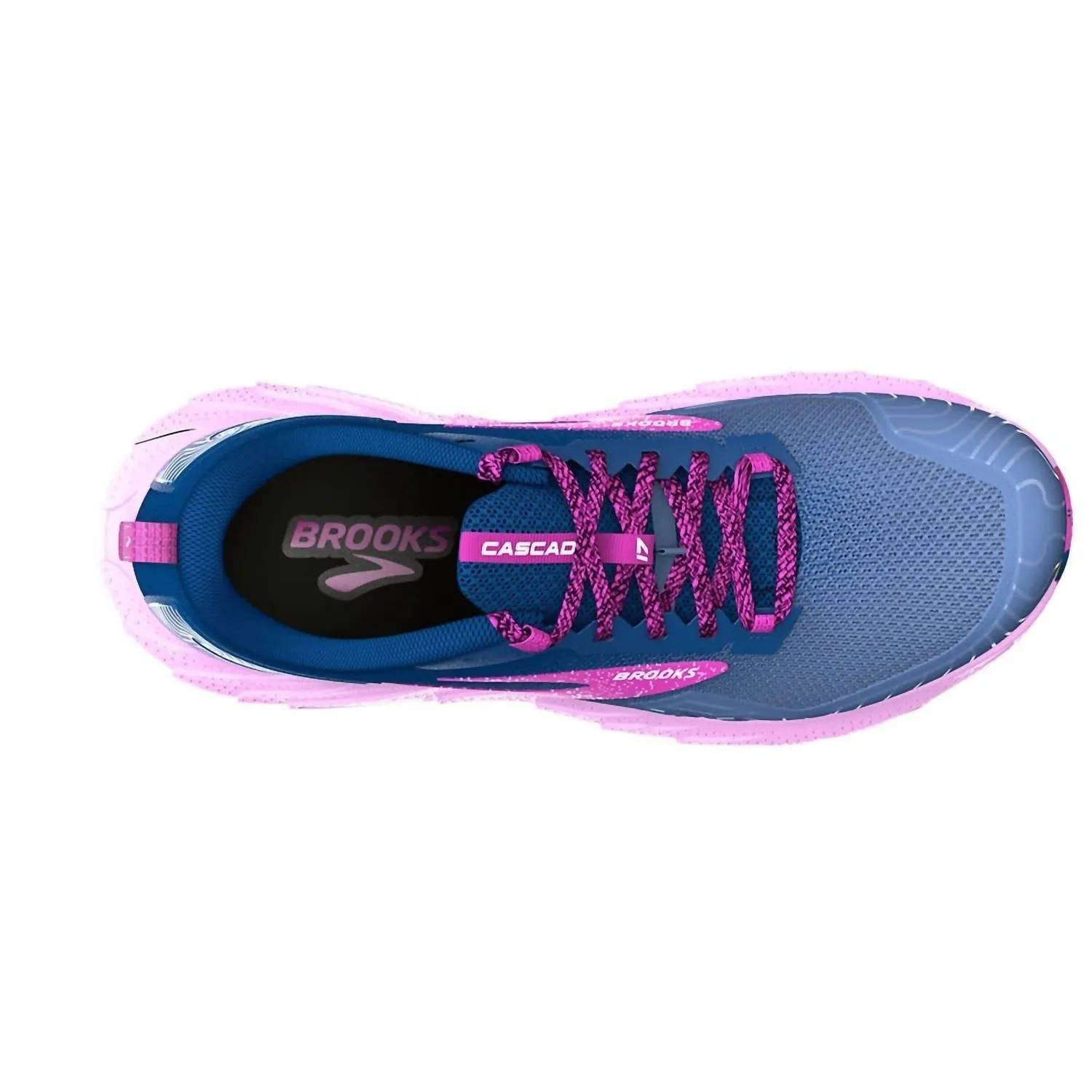Women's Cascadia 17 Shoes In Navy Blue/purple/violet