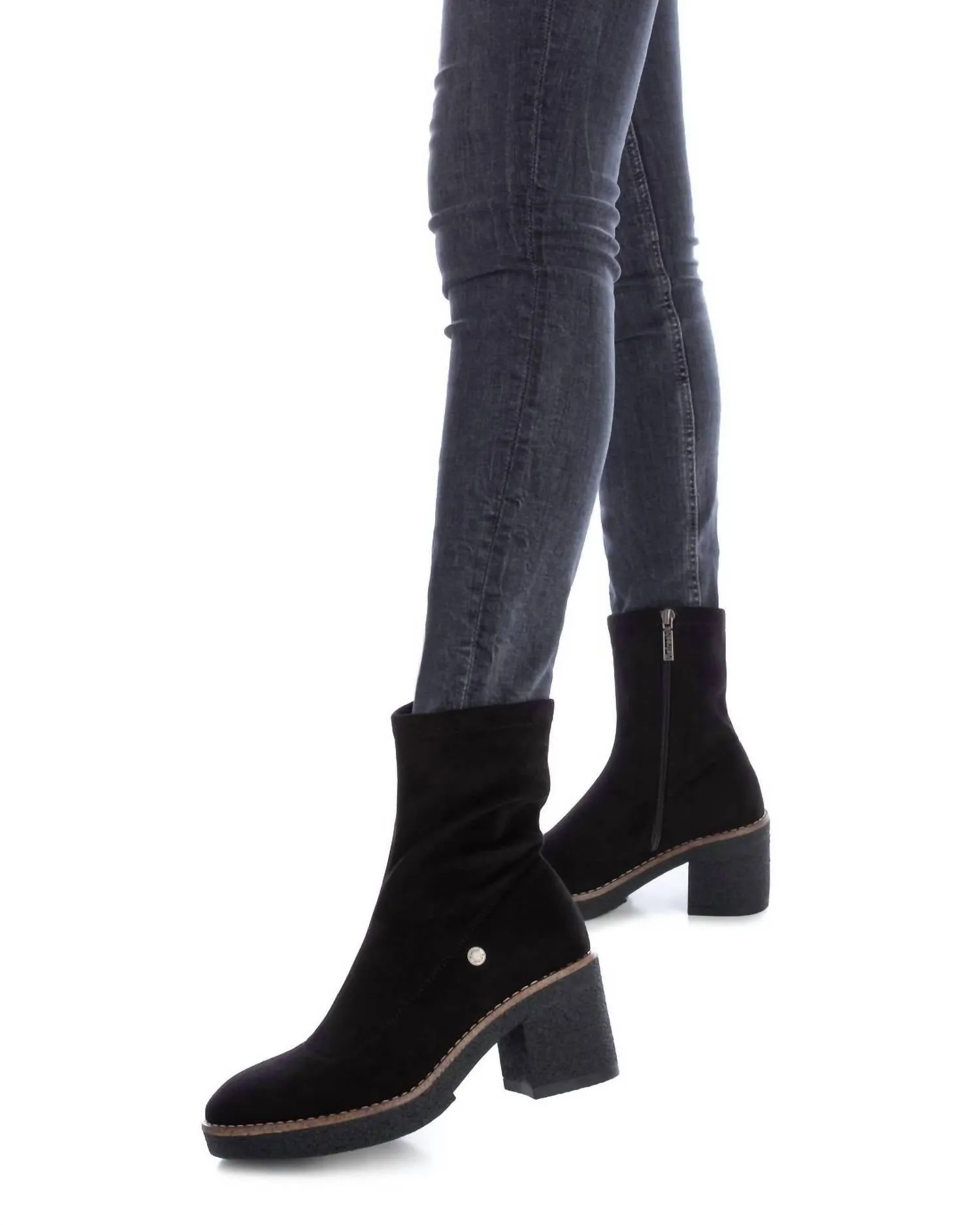 Women's Casual Booties In Black