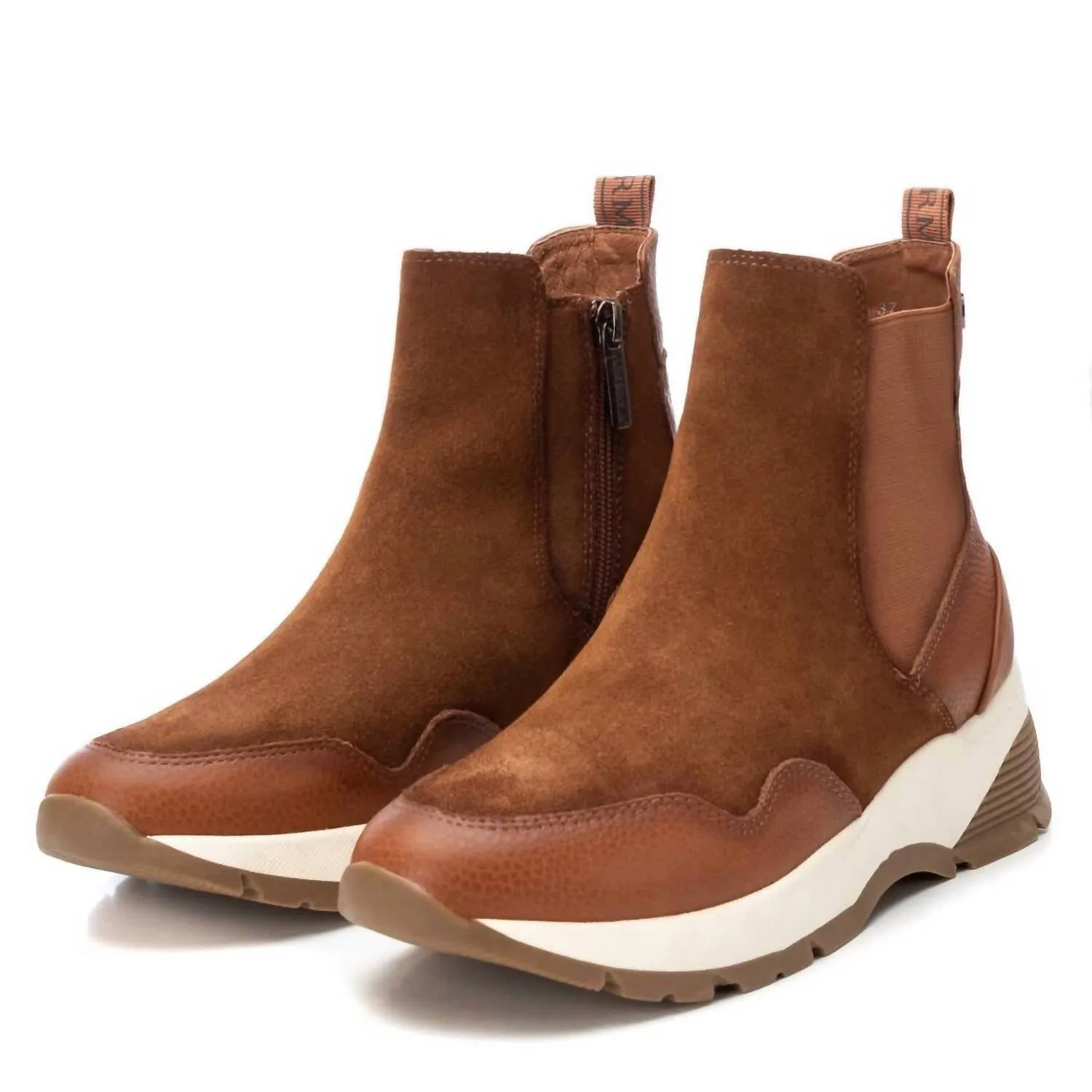Women's Casual Booties In Camel