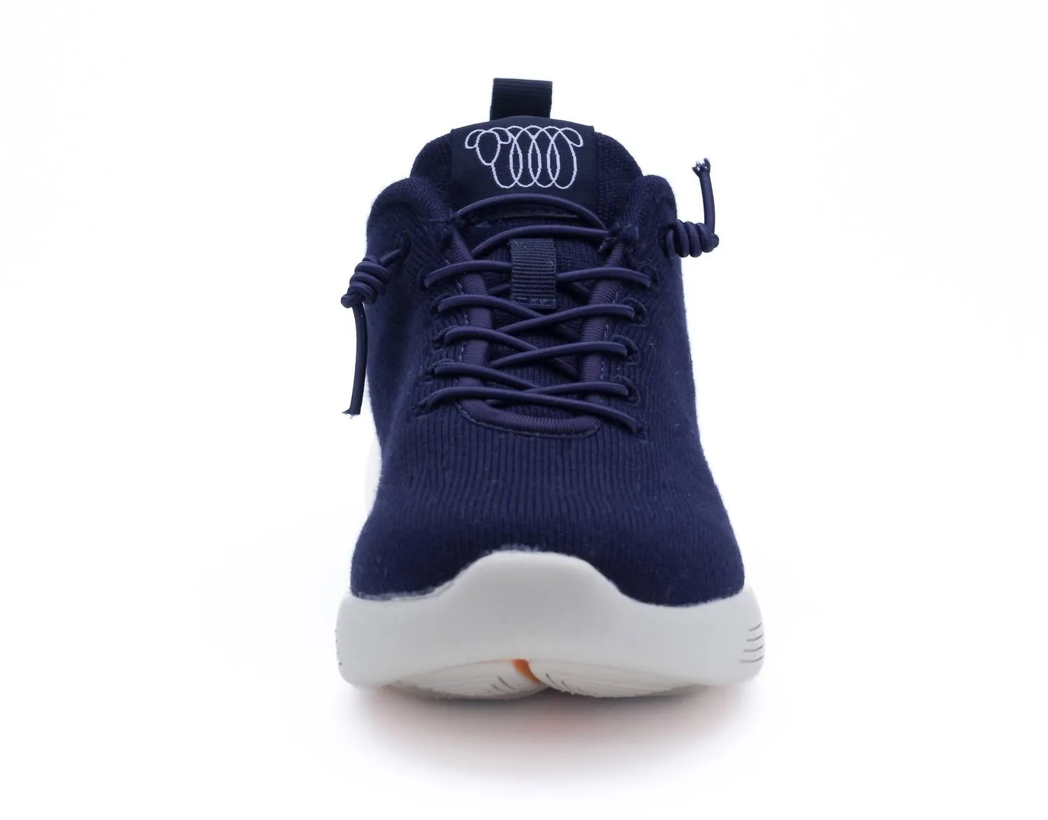 Women's Cheviot Sneaker In Navy Merino Wool