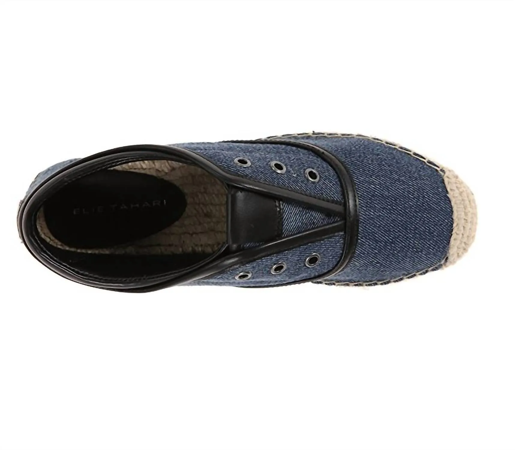 Women's Mako Denim Slip-On Oxford Espadrille Sneakers In Blue